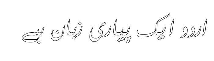 Farsi Simple Outline free urdu font download