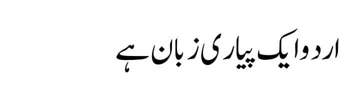 Jameel Noori Nastaleeq Kasheeda free urdu font sample image