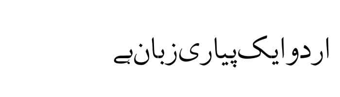 Kurdish Unicode free urdu font sample image