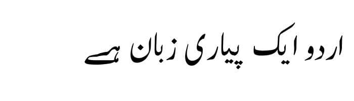 Nastaleeq Like free urdu font sample image