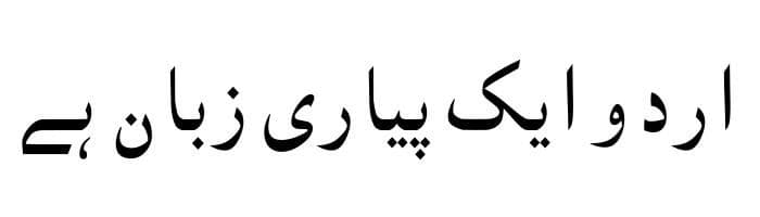 _PDMS_Mehran free urdu font sample image