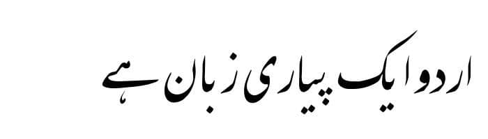 PDMS_NastaliqNafees free urdu font sample image